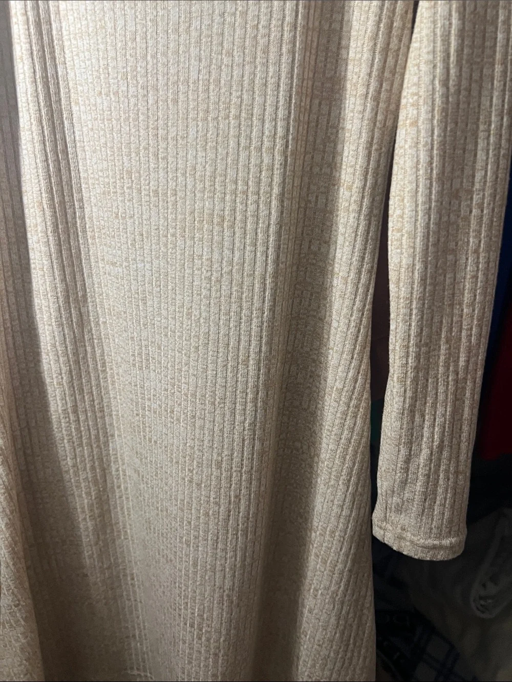 Old Navy Beige Ribbed Scoop Neck Tank